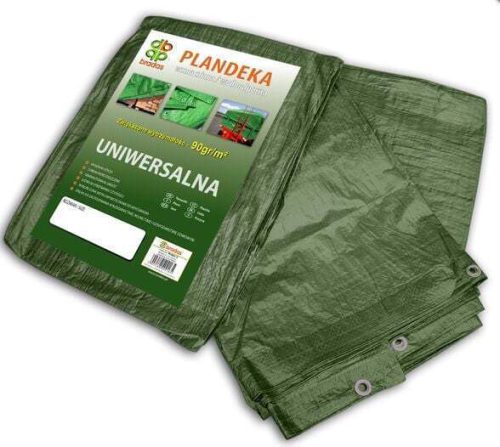 Bradas Αδιάβροχος Μουσαμάς 90gr/m² 6x4μ. Ελαφρού Τύπου Πράσινος
